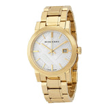 Burberry The City White Dial Gold Steel Strap Watch for Women - BU9103 Buy Now By Burberry