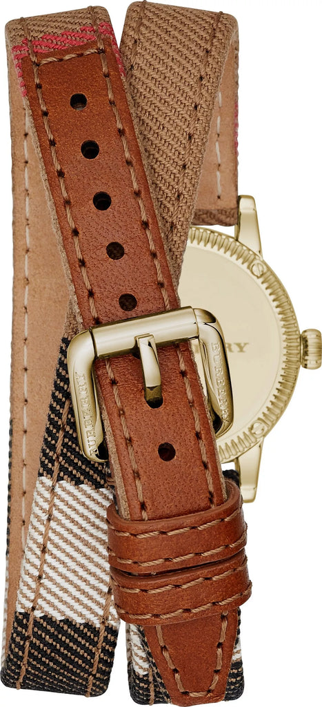 Burberry Utilitarian White Dial Multicolor Leather Strap Watch for Women - BU7851 Buy Now By Burberry