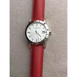 Burberry The City Silver Dial Red Strap Watch for Women - BU9232 Buy Now By Burberry