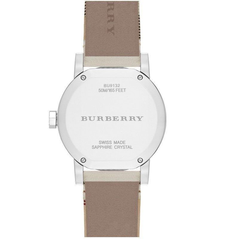 Burberry The City White Dial Beige Leather Strap Watch for Women - BU9132 Buy Now By Burberry