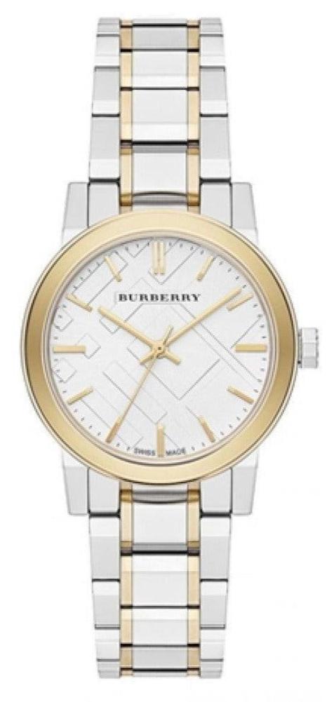 Burberry The City Silver Dial Two Tone Steel Strap Watch for Women - BU9217 Buy Now By Burberry