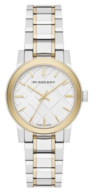 Burberry The City Silver Dial Two Tone Steel Strap Watch for Women - BU9217 Buy Now By Burberry