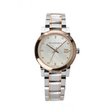 Burberry The City Diamonds White Dial Two Tone Steel Strap Watch for Women - BU9127 Buy Now By Burberry