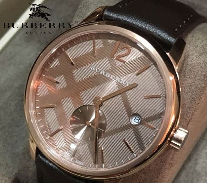 Burberry The Classic Brown Dial Brown Leather Strap Watch for Men - BU10012 Buy Now By Burberry