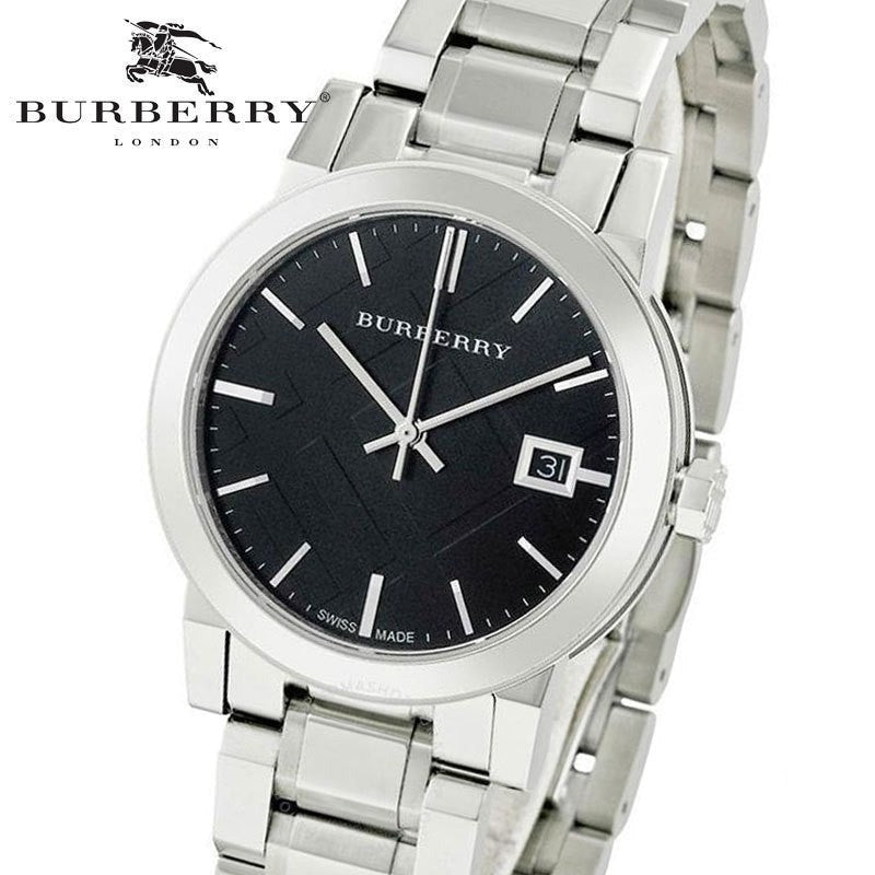 Burberry The City Black Dial Silver Steel Strap Watch for Women - BU9101 Buy Now By Burberry