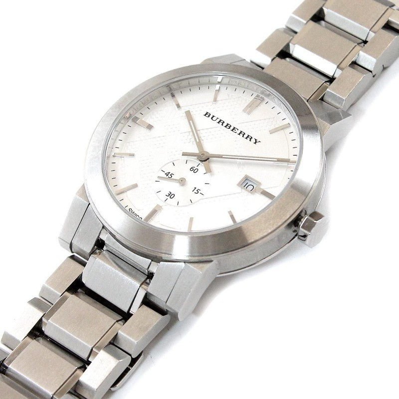 Burberry The City Silver Dial Silver Steel Strap Watch for Men - BU9900 Buy Now By Burberry