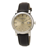 Burberry The City Gold Dial Brown Leather Strap Watch for Men - BU9011 Buy Now By Burberry