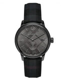 Burberry The Classic Round Horseferry Black Dial Black Leather Strap Watch for Men - BU10010 Buy Now By Burberry