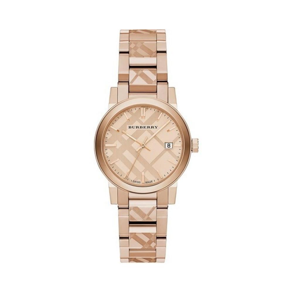 Burberry The City Rose Gold Dial Rose Gold Steel Strap Watch for Women - BU9146 Buy Now By Burberry