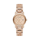 Burberry The City Rose Gold Dial Rose Gold Steel Strap Watch for Women - BU9146 Buy Now By Burberry