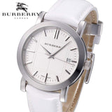 Burberry The City White Dial White Leather Strap Watch for Women - BU9128 Buy Now By Burberry