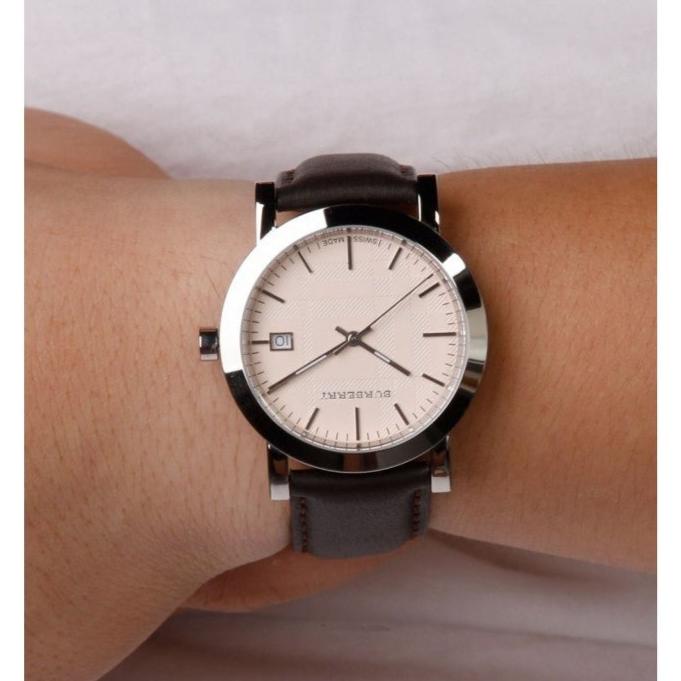 Burberry Heritage Beige Dial Brown Leather Strap Watch for Men - BU1777 Buy Now By Burberry