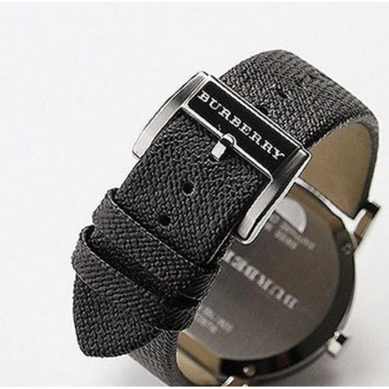 Burberry Heritage Grey Dial Black Leather Strap Watch for Men - BU9024 Buy Now By Burberry