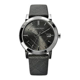 Burberry Heritage Grey Dial Black Leather Strap Watch for Men - BU9024 Buy Now By Burberry