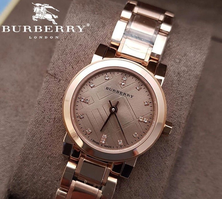 Burberry Heritage Rose Gold Dial Rose Gold Steel Strap Watch for Women - BU9215 Buy Now By Burberry