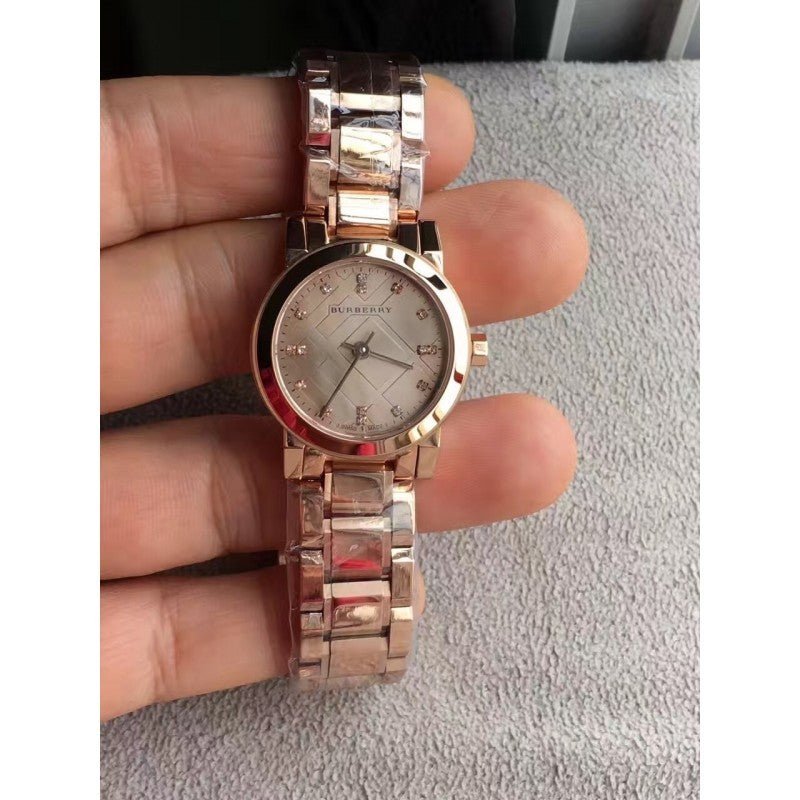 Burberry Heritage Rose Gold Dial Rose Gold Steel Strap Watch for Women - BU9215 Buy Now By Burberry
