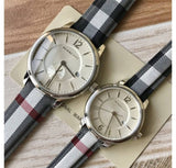 Burberry The Classic Horseferry Silver Dial Black Leather Strap Watch for Men - BU10002 Buy Now By Burberry