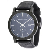Burberry The City Black Dial Black Leather Strap Watch for Men - BU9906 Buy Now By Burberry