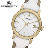 Burberry The City White Dial White Leather Strap Watch for Women - BU9110 Buy Now By Burberry