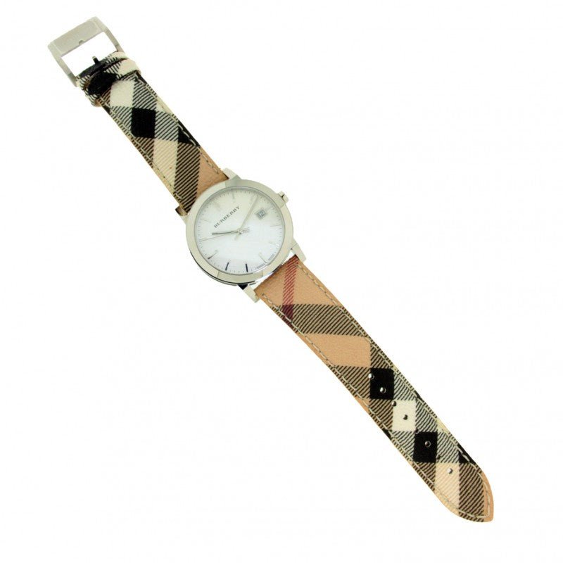 Burberry The City Silver Dial Brown Leather Strap Watch for Women - BU9025 Buy Now By Burberry