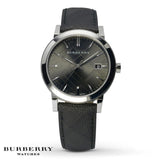 Burberry The City Grey Dial Black Leather Strap Watch for Men - BU9030 Buy Now By Burberry