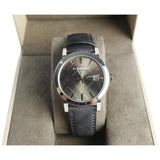 Burberry The City Grey Dial Black Leather Strap Watch for Men - BU9030 Buy Now By Burberry