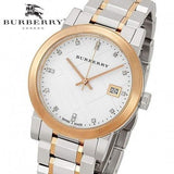 Burberry The City Diamonds White Dial Two Tone Steel Strap Watch for Women - BU9127 Buy Now By Burberry