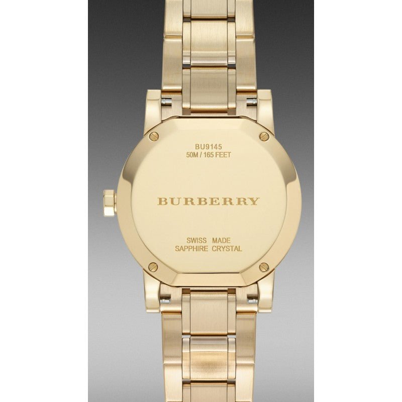 Burberry The City Gold Dial Gold Steel Strap Watch for Women - BU9145 Buy Now By Burberry