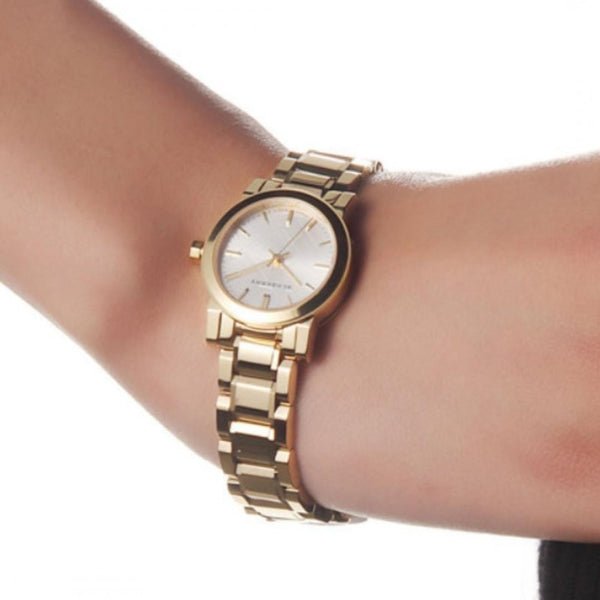 Burberry Heritage White Dial Gold Steel Strap Watch for Women - BU9203 Buy Now By Burberry