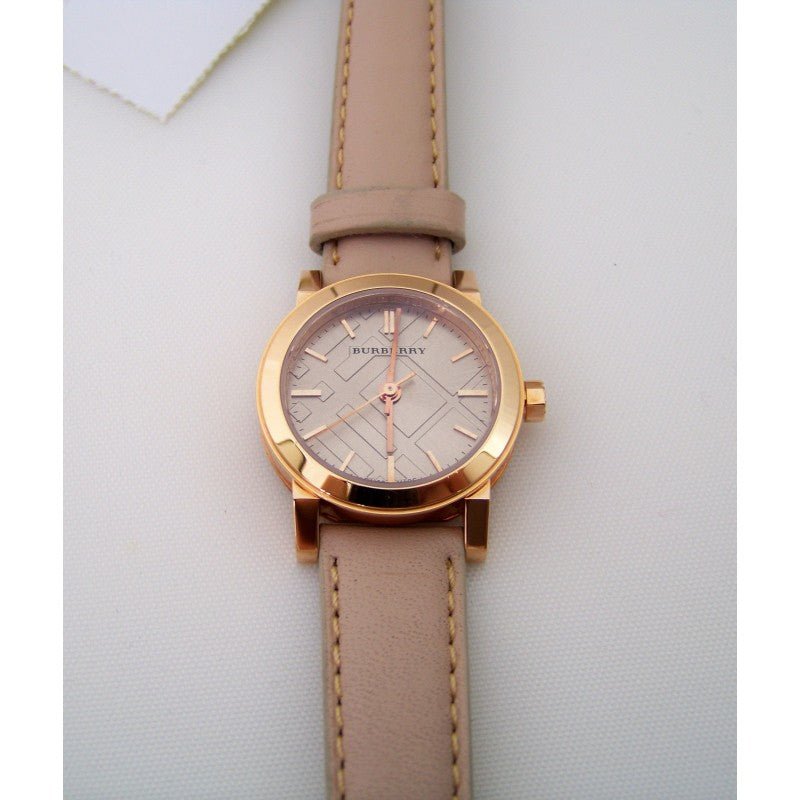 Burberry The City Gold Dial Beige Leather Strap Watch for Women - BU9210 Buy Now By Burberry