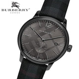 Burberry The Classic Round Horseferry Black Dial Black Leather Strap Watch for Men - BU10010 Buy Now By Burberry
