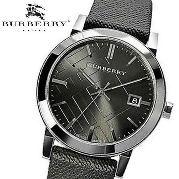 Burberry Heritage Grey Dial Black Leather Strap Watch for Men - BU9024 Buy Now By Burberry
