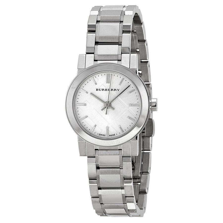Burberry The City Silver Diamonds Dial Silver Steel Strap Watch for Women - BU9230 Buy Now By Burberry