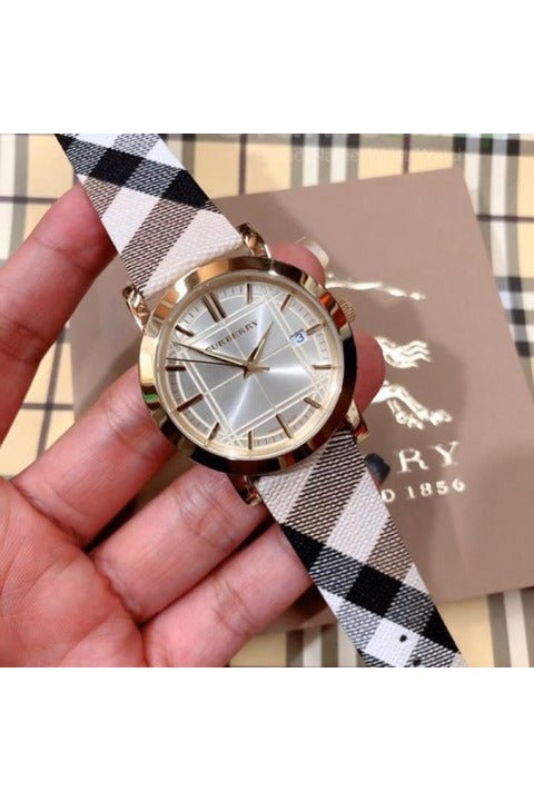 Burberry Heritage Silver Dial Leather Strap Watch for Women - BU1398 Buy Now By Burberry