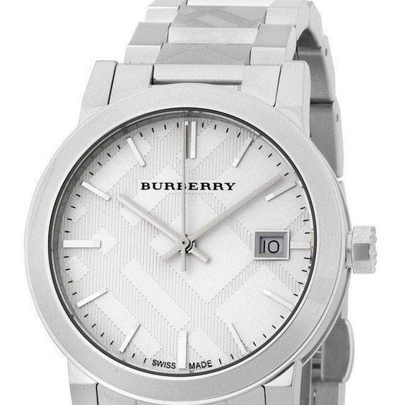 Burberry The City White Dial Silver Steel Strap Watch for Women - BU9144 Buy Now By Burberry