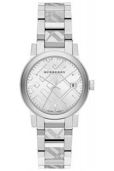 Burberry The City Diamonds Silver Dial Silver Steel Strap Watch for Women - BU9125 Buy Now By Burberry