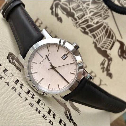 Burberry Heritage Beige Dial Brown Leather Strap Watch for Men - BU1777 Buy Now By Burberry