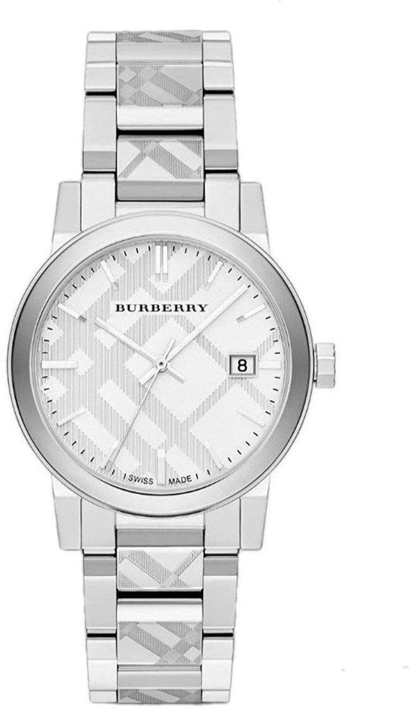 Burberry The City Silver Dial Silver Steel Strap Watch for Men - BU9037 Buy Now By Burberry