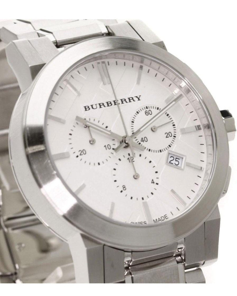 Burberry The City Silver Dial Silver Steel Strap Watch for Men - BU9900 Buy Now By Burberry