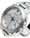 Burberry The City Chronograph Silver Dial Silver Steel Strap Watch for Men - BU9350 Buy Now By Burberry