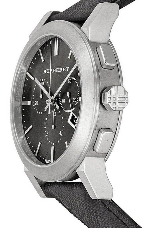 Burberry The City Grey Dial Black Leather Strap Watch for Men - BU9362 Buy Now By Burberry