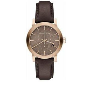 Burberry The City Grey Dial Brown Leather Strap Unisex Watch - BU9755 Buy Now By Burberry