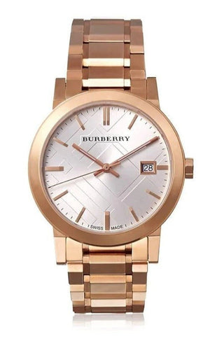 Burberry The City White Dial Rose Gold Steel Strap Watch for Women - BU9004 Buy Now By Burberry