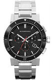 Burberry The City Black Dial Silver Steel Strap Watch for Men - BU9380 Buy Now By Burberry