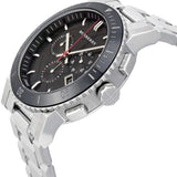Burberry The City Black Dial Silver Steel Strap Watch for Men - BU9380 Buy Now By Burberry