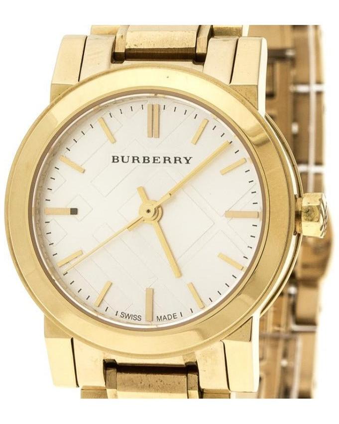 Burberry Heritage White Dial Gold Steel Strap Watch for Women - BU9203 Buy Now By Burberry