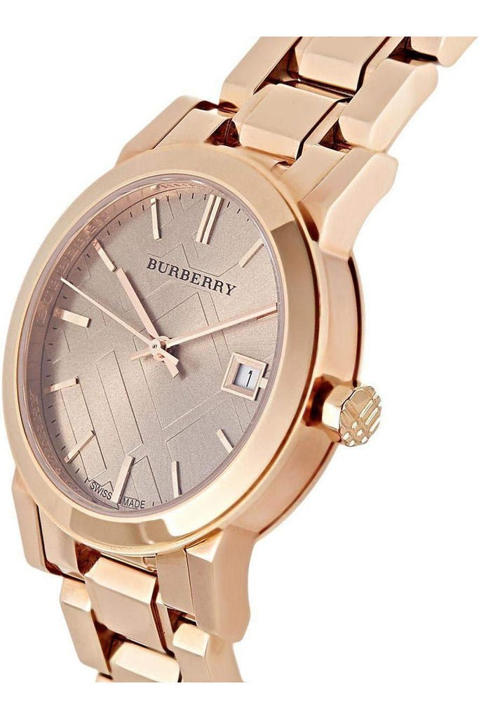 Burberry The City Rose Gold Dial Rose Gold Steel Strap Watch for Women - BU9135 Buy Now By Burberry