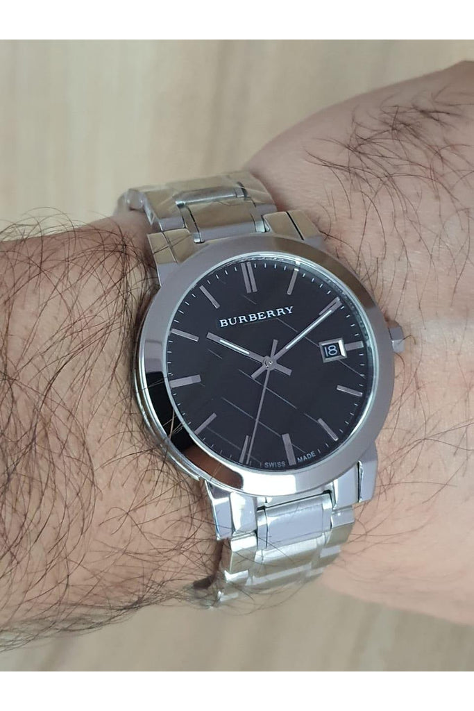 Burberry The City Black Dial Silver Stainless Steel Strap Watch for Women - BU9001 Buy Now By Burberry