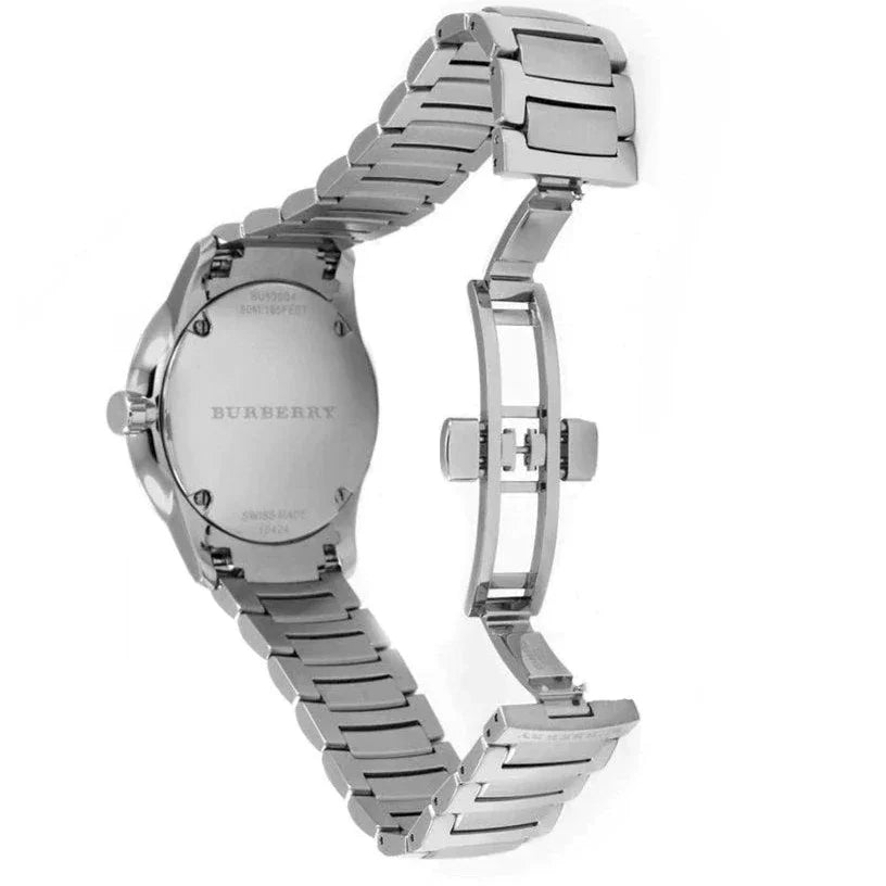 Burberry The Classic Silver Dial Silver Steel Strap Watch for Men - BU10004 Buy Now By Burberry