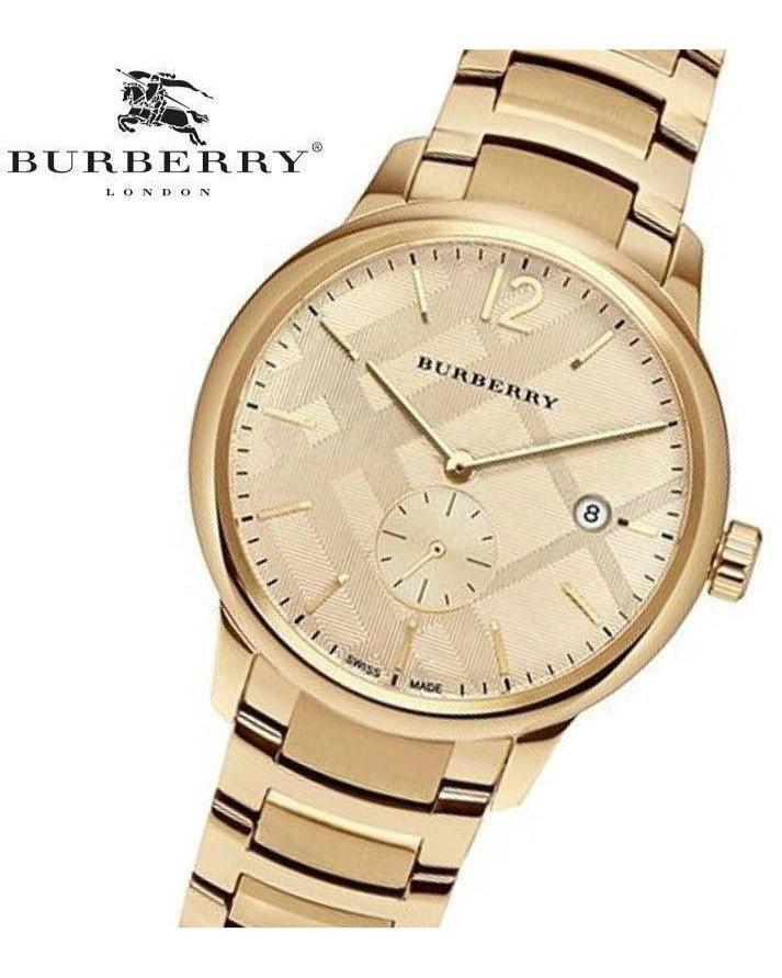 Burberry The Classic Gold Dial Gold Steel Strap Watch for Men - BU10006 Buy Now By Burberry